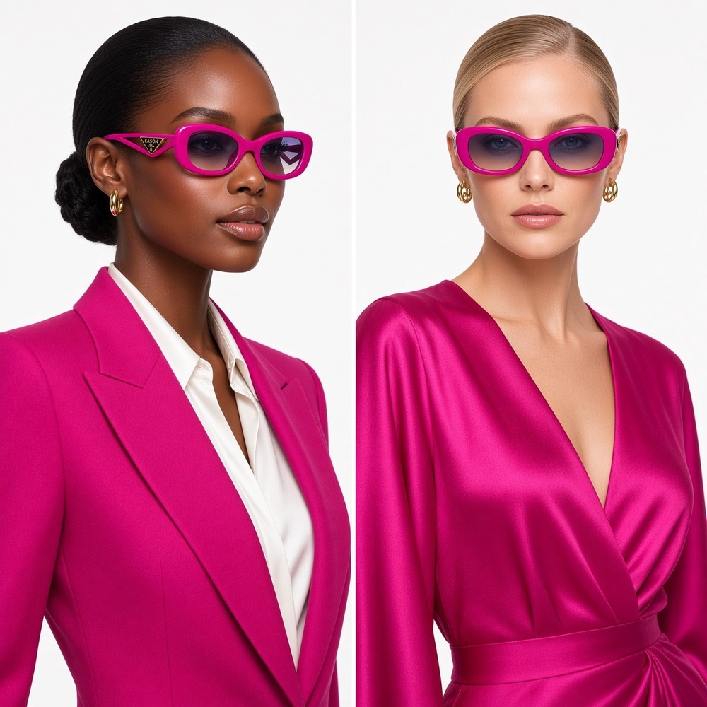 Sunglasses Women Pink Luxury Shades Oval Gradient UV400 Fashion Designer Female